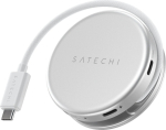 Satechi OntheGo 5w1 | USB-C | USB-A | HDMI 4K | czytnik kart SD 104 MB/s | USB-C PD passthrough 60W - silver