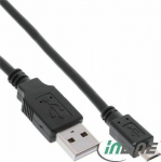 Cable USB InLine USB-A - microUSB 2 m Czarny (31720Q)