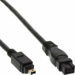 InLine Firewire 9-pin - Firewire 4-pin, 1m, Czarny (34901)