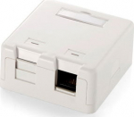 Equip Aufputzdose 2-Port Keystone unshielded white polybag