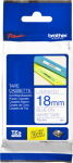 Kleepkirjalint Brother TZE-243 valge, sinine tekst, laius 18mm