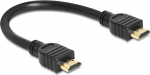 DELOCK HDMI Kabel Ethernet A -> A St/St 0.25m 4K Gold