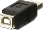 Lindy USB Adapter, USB A Male to B, Female