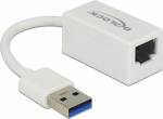 DELOCK Adapter SuperSpeed USB-A St > Gigabit LAN comp. Wei&szlig;