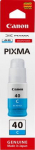 Canon GI-40 C (3400C001) Ink Refill Bottle, Cyan