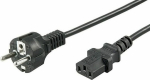 MicroConnect Power Cord CEE 7/7 - C13 1m, Black