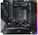 Asus ROG STRIX X570-I GAMING | Processor family AMD | Processor socket AM4 | DDR4 | Supported hard disk drive interfaces SATA, M.2 | Number of SATA connectors 4