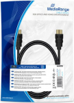 MediaRange HDMI High Speed Ethernet Anschlussk. 18Gibt/s 1m