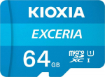 KIOXIA Memory Card microSD 64GB M203 UHS-I U1 adapter Exceria