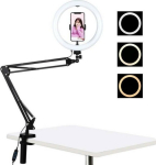Ring lamp Puluz PKT3090B LED 26 cm desk stand with a clip