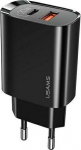 USAMS Charger 1xUSB-C+1xUSB T35 20W PD3.0 QC3.0 Fast charging