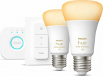 Philips Hue Bridge starter kit + 2 x light bulb E27 8W WA + switch (929002468406)