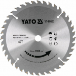 Yato Tungsten Carbide Wood Circular Saw 40T 190x16mm (YT-60633)