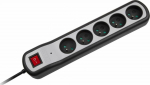 Power Strip Rebel URZ3063 5 sockets 5 m black and white (URZ3063-5W)