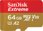 SanDisk Extreme - Flash memory card, - 64 GB
