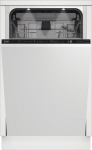 BEKO Built-In Dishwasher BDIS38040Q, Energy class C, Width 45 cm, Inverter motor, Third drawer