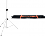 Omnitronic Set BS-2 EU Speaker stand white+ Tragetasche 20000835