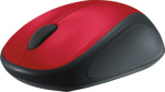 Logitech M235 Wireless Mouse, RF Wireless, 1000 DPI, Red/Black