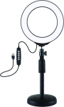 Puluz LED Ring Lamp 16cm With Desktop Mount Up to 33cm, USB, RGBW