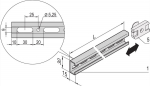 SCHROFF C-RAIL F.600W CABINET 450L 4X - Rack Accessories 22114455