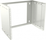 Lanview 19" 8U Adjustable Depth Open, Frame Rack Wall Mount - White
