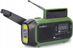 Radio Nedis Radio receiver Emergency radio DAB+ FM Solar Battery 5412810444175 RDDBCR2000GN (5412810444175)
