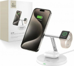 Tech-Protect juhtmevaba laadija A35 3in1 Magnetic MagSafe QI15W, valge