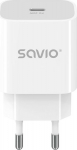 SAVIO Charger 20W LA-09 USB-C QC, PD 3.0