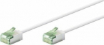 Wentronic Goobay Ultra-flexible CAT 8.1 patch cord, slim, U/FTP, white - The length of the cable 3 m