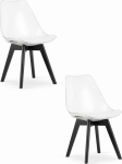 Leobert Krzesło MARK - Transparent / black legs x 2