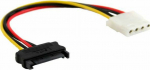 InLine Molex - SATA, 0.15m, Wielokolorowy (29669)
