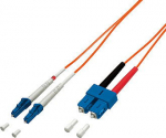 Equip Patchkabel LC->SC 2.00m Multimode Duplex OM1 orange Polybeutel