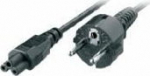 Cable network 3 pol. SchuKo -> Kleeblatt Stecker gerade 0.6m