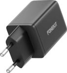 FoneKit GaN PD 48 W Quick Charger, USB-C + USB-A, black