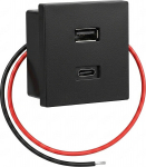 Shelly USB charger for Wall Display Stand Black