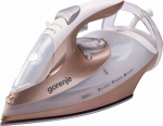 Gorenje SIH3200WR gold - Moc [W]: 3200 | Type of foot: Ceramic | Steam production [g/min]: 40 | Steam blast [g/min]: 250 | Color: gold-white