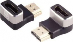 MicroConnect HDMI 8k 90&deg; angeled down F-M, 8K 60Hz / 4K 120Hz