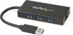 StarTech.com PORTABLE USB 3.0 HUB W/ GBE, IN