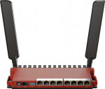 Wireless Router|MIKROTIK|Wireless Router|Wi-Fi 6|IEEE 802.11ax|USB 3.0|8x10/100/1000M|1xSPF|Number of antennas 2|L009UIGS-2HAXD-IN