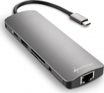 Sharkoon Combo Adapter USB 3.0 Type C grau