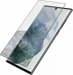 PanzerGlass | Samsung | Galaxy S22 Ultra | Tempered glass | Black | Case friendly. Compatible with ultrasonic fingerprint sensor. 100 % touch sensitivity. Antibacterial (ISO 22196 certified & JIS 22810 approved) | Screen Protector