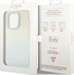 Guess IML Faceted Mirror Disco Iridescent Case for iPhone Apple 15 Pro Max