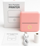 LoveInstant Bluetooth Thermal Printer For Photos Stickers Notes Labels Ai App / X6 / Pink