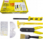 WMC Tool Kit 320el. (crimping, handles, ties, brush, caliper, hacksaw, goggles)