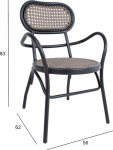 Chair BOLGHERI black
