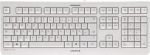 CHERRY KC 1000 USB FRENCH, PALE GREY