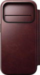 Nomad Modern Leather Folio iPhone 17 Pro Burgundy Horween