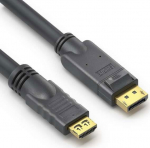 PureLink PureInstall | DisplayPort - HDMI | Max 3840x2160 60Hz 4:4:4 | Svart | 1m