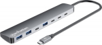 MANHATTAN 7-Port USB-C/USB-A Hub 4+3 with Power Delivery