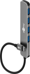 Wentronic Slim 4-Port USB Hub, USB-C&trade; to USB-A, 5 Gbit/s, gr